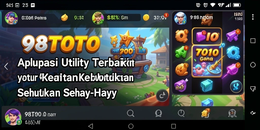 Tampilan antarmuka utama 98TOTO yang intuitif dan user-friendly.