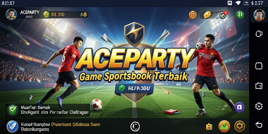 Tampilan menarik dari aplikasi sportsbook ACEPARTY.