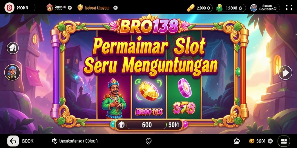 Tangkapan layar gameplay BRO138 menampilkan pengalaman bermain slot yang seru.
