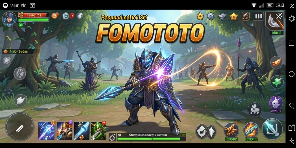 Screenshot gameplay FOMOTOTO dengan grafis memukau dan strategi mendalam.