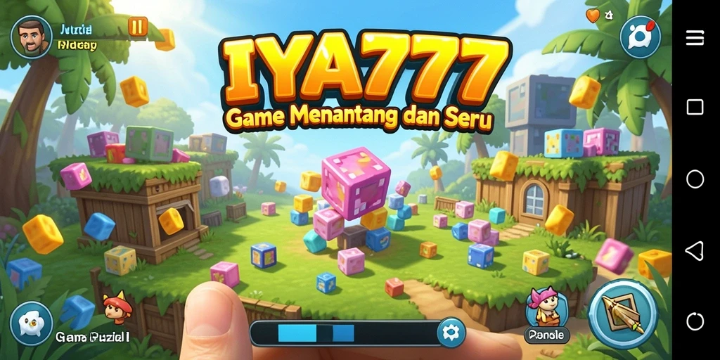 Tampilan gameplay puzzle yang menarik dan menantang.