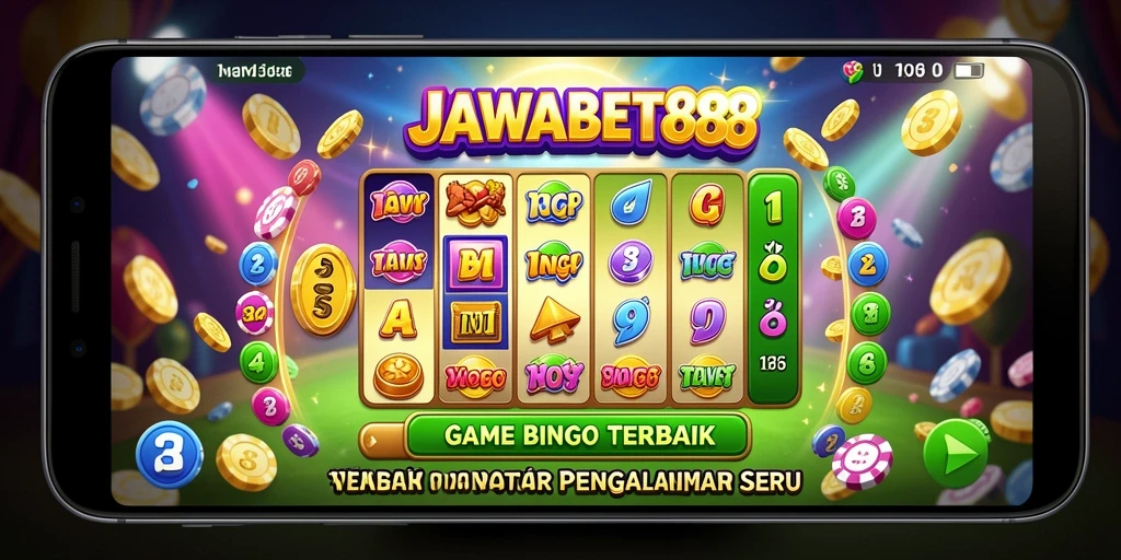 Tampilan gameplay seru JAWABET88 dengan kartu Bingo yang memukau.