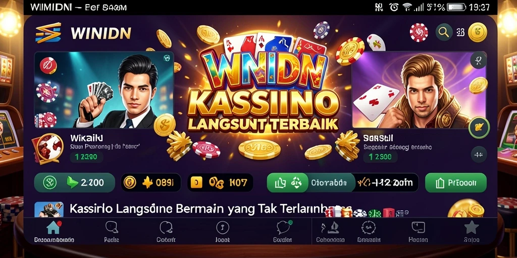 Tampilan gameplay Live Casino yang menegangkan dan interaktif di WINIDN.